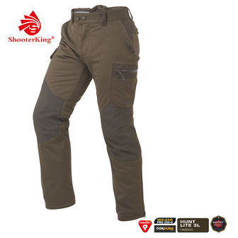 SHOOTERKING Huntflex Winter Broek Primaloft Bruin/Olijf