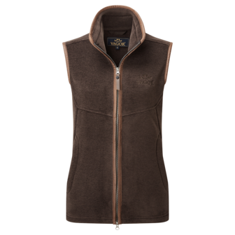 Vagor Polar Fleece vest ladies brown