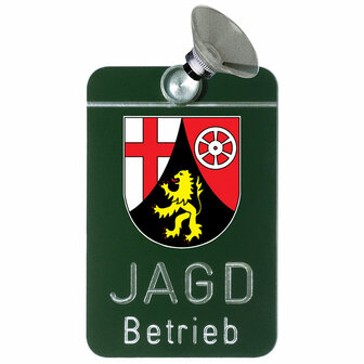 Auto raam plaatje &quot;Jagdbetrieb&quot;