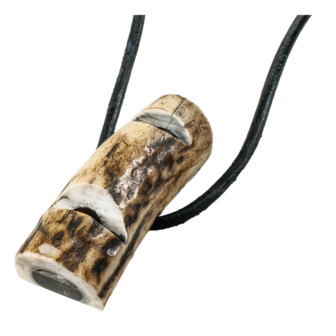 Sifflet combin&eacute; pour chien, bois de cerf