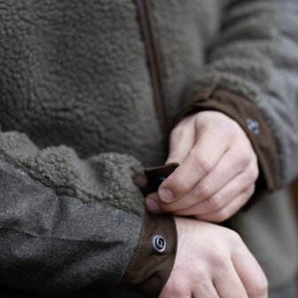 Blaser Sherpa fleece jas dark olive