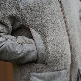 Blaser Sherpa fleece jacket dark olive