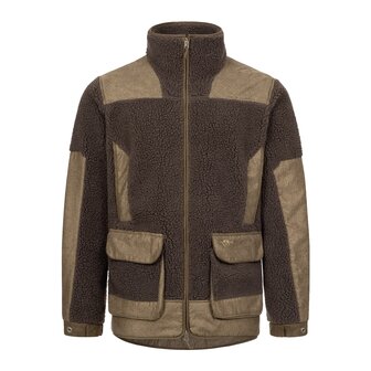 Blaser Sherpa fleece jas dark brown