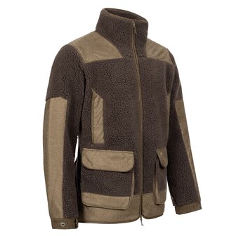 Blaser Sherpa fleece jacket dark brown