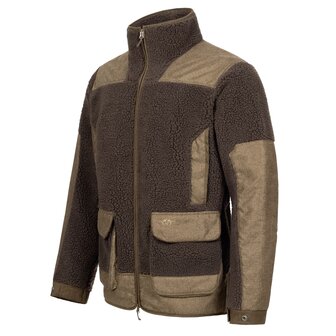 Blaser Sherpa fleece jas dark brown