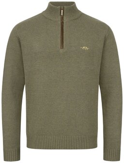 Pull en laine HZ Blaser pour homme olive fonc&eacute;