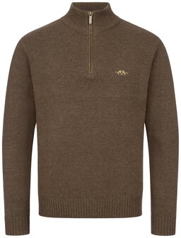 Blaser Wool HZ pull pour hommes marron fonc&eacute;