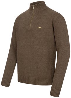 Blaser Wool HZ pull pour hommes marron fonc&eacute;