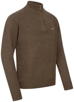 Blaser Wool HZ pull pour hommes marron fonc&eacute;