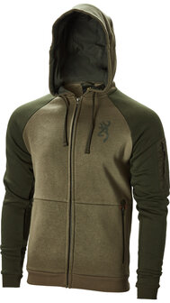 Browning Snapshot Zip Hoodie zweifarbig gr&uuml;n