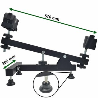 Pr&auml;zisions-Einschie&szlig;hilfe, gro&szlig; mit Auflagen, Einschie&szlig;bock, shooting rest