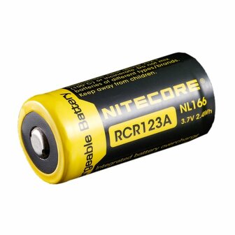 Nitecore Batterij RCR123A 16340 Li-Ion 650mAh Oplaadbaar