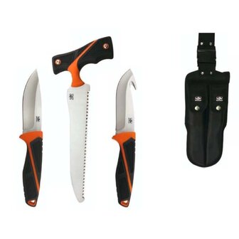 Buffalo River Hunting Knife set 3 delig
