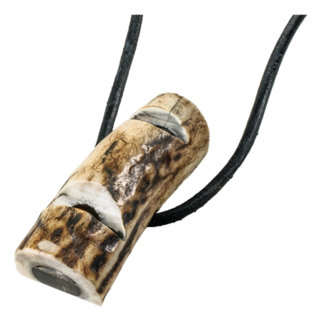 Sifflet combiné pour chien, bois de cerf