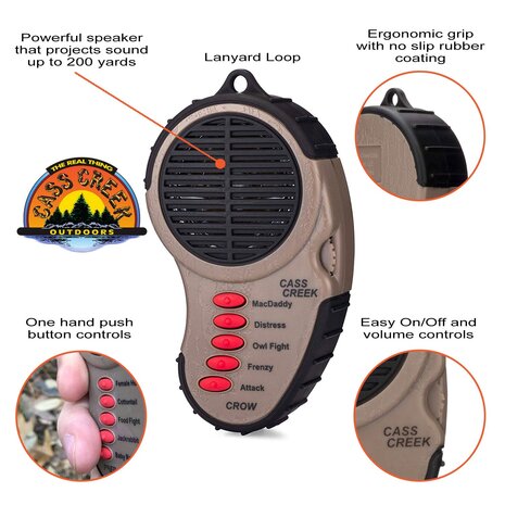 Cass Greek Ergo Electronic Game Call Crow