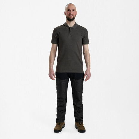 Deerhunter Harris polo shirt dark gray