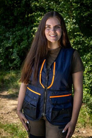 Shooterking I-Heat honden traininger bodywarmer Navy Dames (verwarmde zakken) 