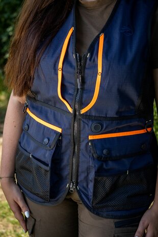 Shooterking I-Heat honden traininger bodywarmer Navy Dames (verwarmde zakken) 