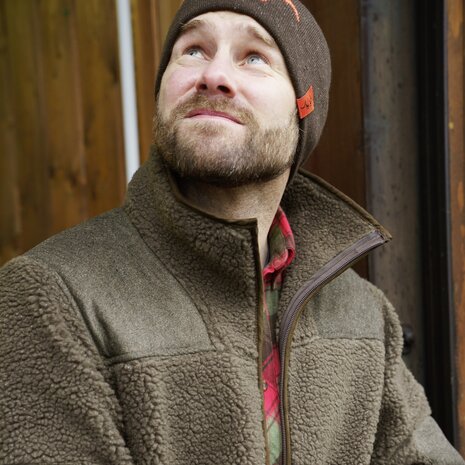 Blaser Sherpa fleece jacket dark olive