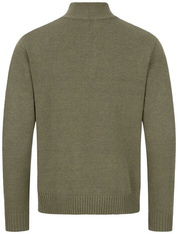 Pull en laine HZ Blaser pour homme olive foncé