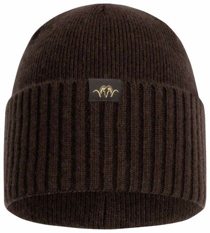 Bonnet côtelé Blaser Bob marron foncé