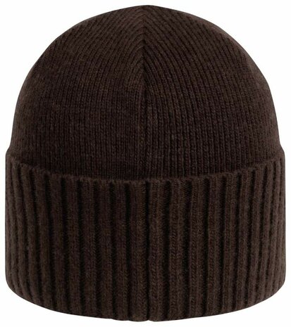 Bonnet côtelé Blaser Bob marron foncé