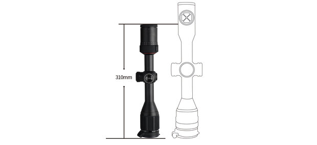 Lunette de visée à imagerie thermique InfiRay Tube TP25 SE