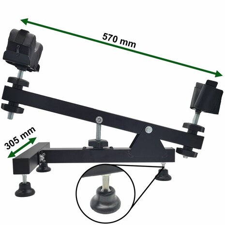 Präzisions-Einschießhilfe, groß mit Auflagen, Einschießbock, shooting rest