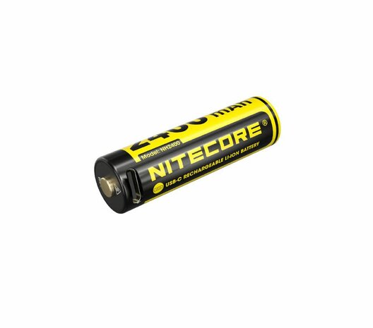 Nitecore NH2400 Oplaadbare AA Li-Ion batterij 2400mAh met USB-C Poort, 4 stuks