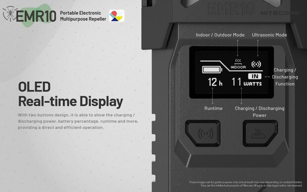 Nitecore EMR10 Répulsif anti-moustiques rechargeable